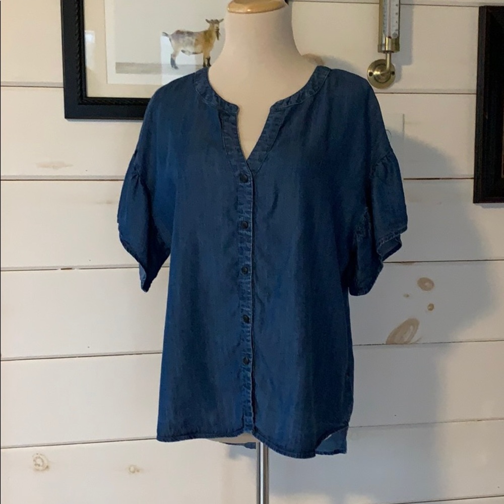 Kora Flutter pacfc blue top - Picture 4 of 7